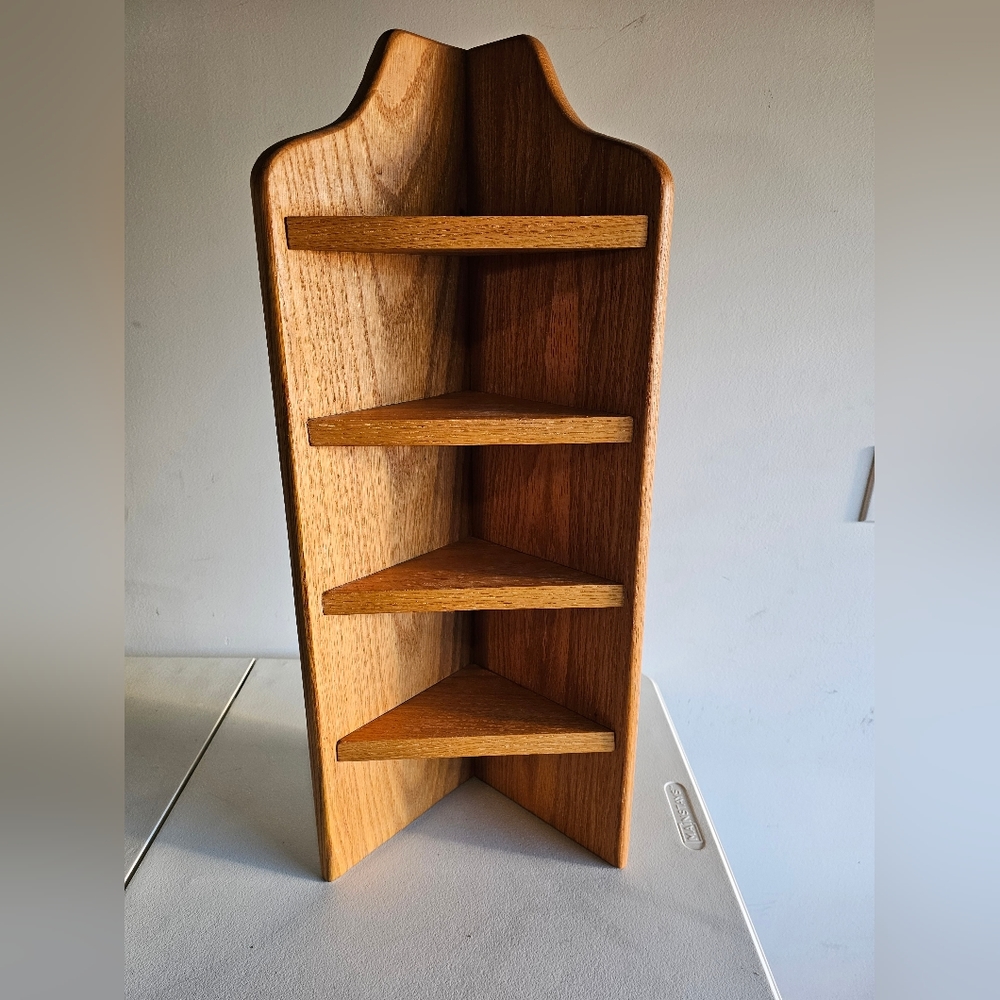 Oak Corner Shelve